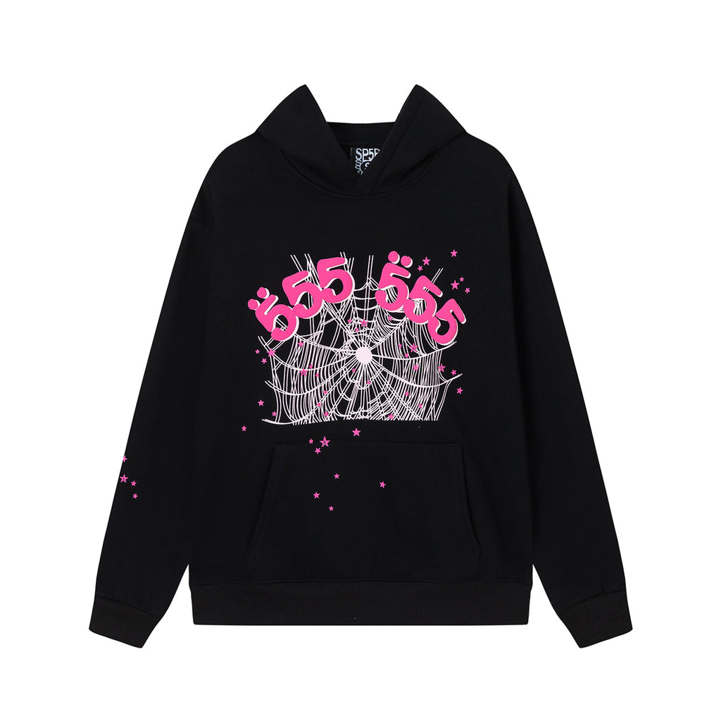 2026    American High Street New Style Hoodie Letter Spider  Hoodie