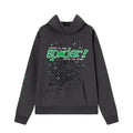 2026 American Style New Hoodie Spiderweb Letter Foam Hoodie
