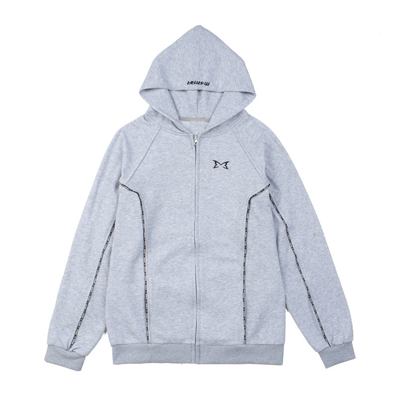 2026 American Street Retro High Street Patchwork hoodie