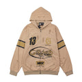 2026   Cross-border American High Street Distressed Washed Retro Loose Hoodie