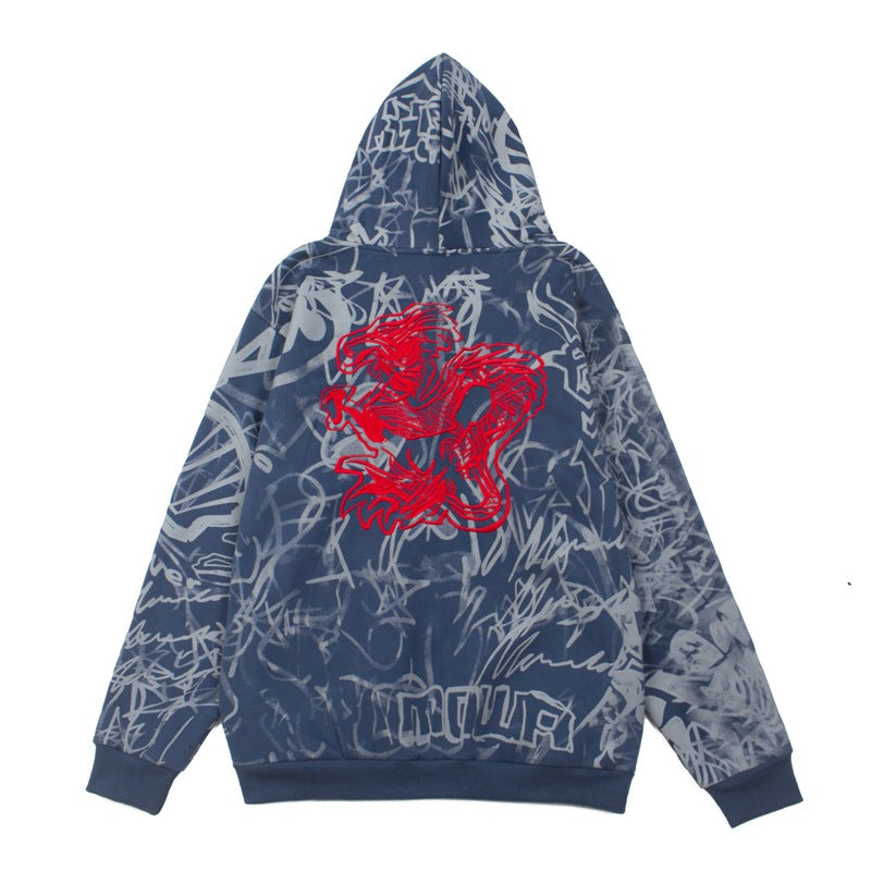 2026 American Street Style High Street Retro Hip Hop Rap hoodie