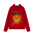 2026 American Style New Hoodie Spiderweb Letter Foam Hoodie