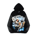 2026  New American Street Style Angel Print Arm Hoodie