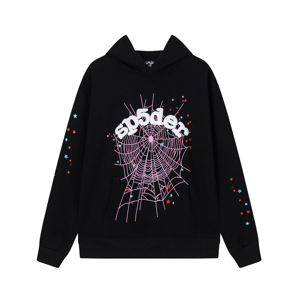 2026    American High Street New Style Hoodie Letter Spider  Hoodie