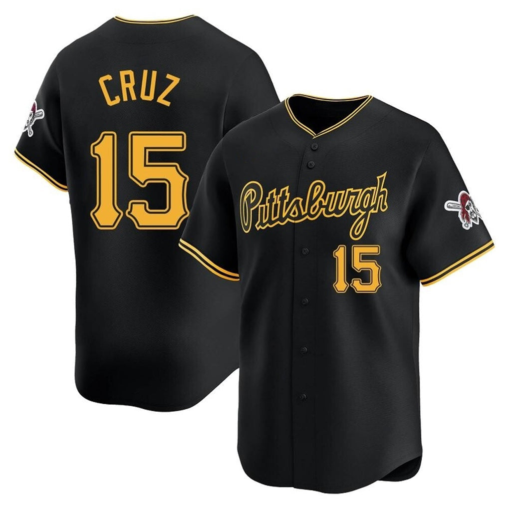 Boles P.Pirates #15 Oneil Cruz Player Black Home Limited Stitched Jerseys