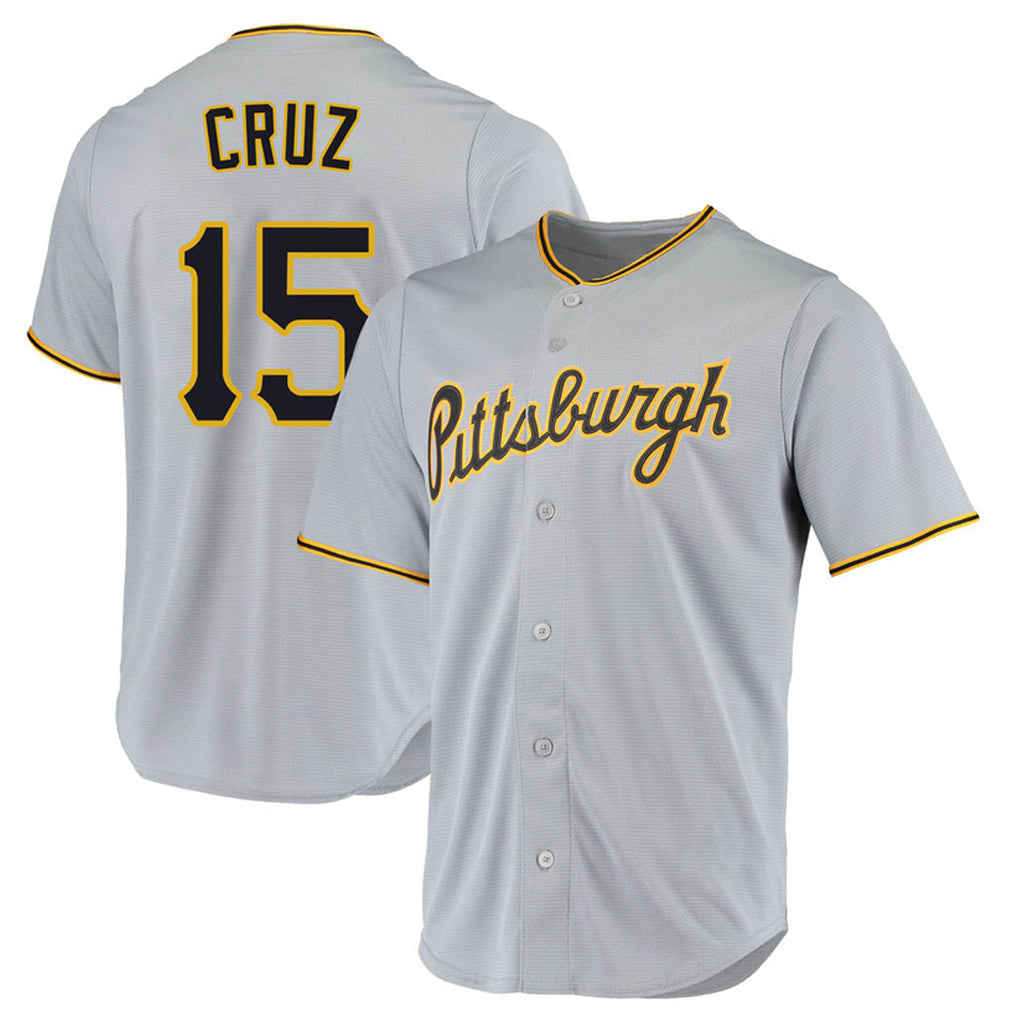 Boles P.Pirates #15 Oneil Cruz Player Gray Road Home Game Stitched Jerseys