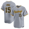 Boles P.Pirates #15 Oneil Cruz Player Gray Road Home Limited Stitched Jerseys