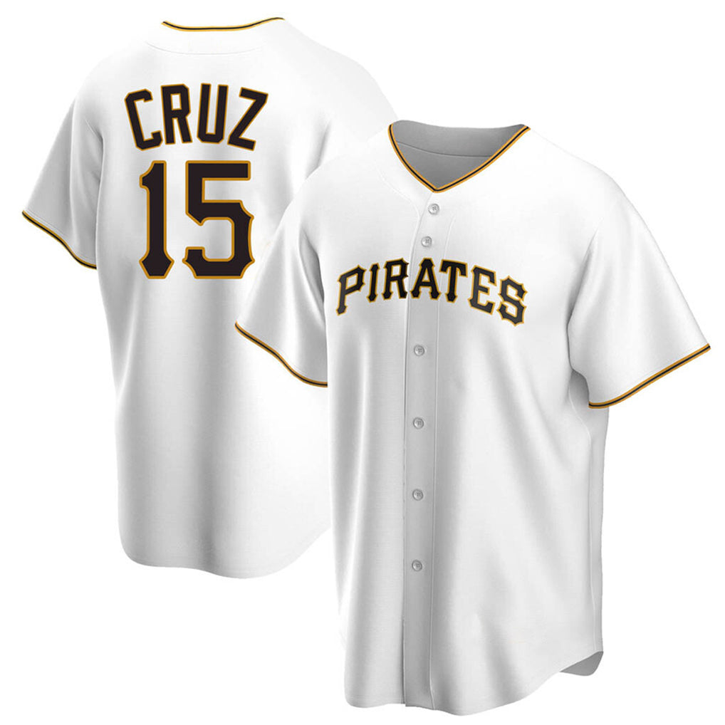 Boles P.Pirates #15 Oneil Cruz Player White Home Game Stitched Jerseys