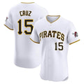 Boles P.Pirates #15 Oneil Cruz Player White Home Limited Elite Stitched Jerseys