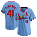 Boles  St. Louis Cardinals #41 Alec Burlesona Player Light Blue City Connect Home T-shirt Stitched Jerseys