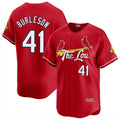 Boles  St. Louis Cardinals #41 Alec Burlesona Player Red City Connect Limited Stitched Jerseys