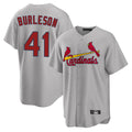Boles  St. Louis Cardinals #41 Alec Burlesona Player Gray Home Game Stitched Jerseys