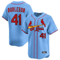 Boles  St. Louis Cardinals #41 Alec Burlesona Player Light Blue Home Limited Stitched Jerseys