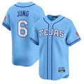 Boles  T.Rangers #6 Josh Jung Player Light Blue 2026 City Connect Limited Stitched Jerseys
