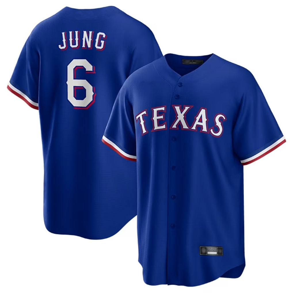 Boles  T.Rangers #6 Josh Jung Player Royal Limited Home Stitched Jerseys