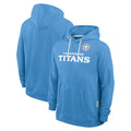 Boles T.Titans Light Blue LOGO Pullover Hoodies Home Game Blank Player Stitched Jerseys