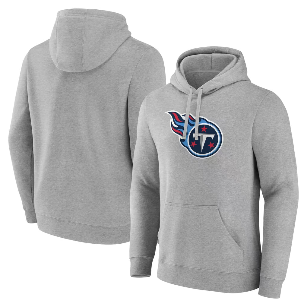 Boles T.Titans Light Gray LOGO Pullover Hoodies Home Game Blank Player Stitched Jerseys