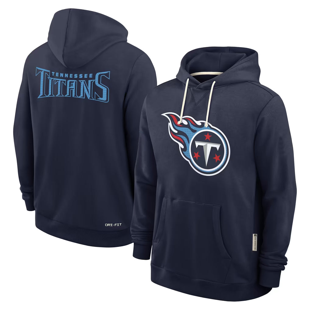 Boles T.Titans Navy LOGO Pullover Hoodies Home Game Blank Player Stitched Jerseys