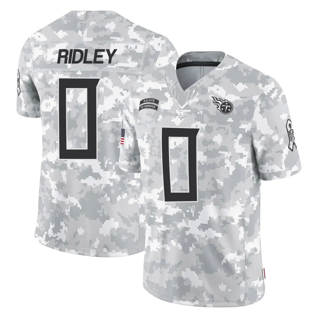 Boles T.Titans #0 Calvin Ridley Player Arctic Camo Limited Salute to Service Home Game Stitched Jerseys