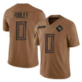 Boles T.Titans #0 Calvin Ridley Player Brown Limited Salute to Service Home Game Stitched Jerseys
