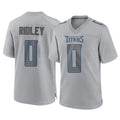 Boles T.Titans #0 Calvin Ridley Player Gray Atmosphere Fashion Home Game Stitched Jerseys