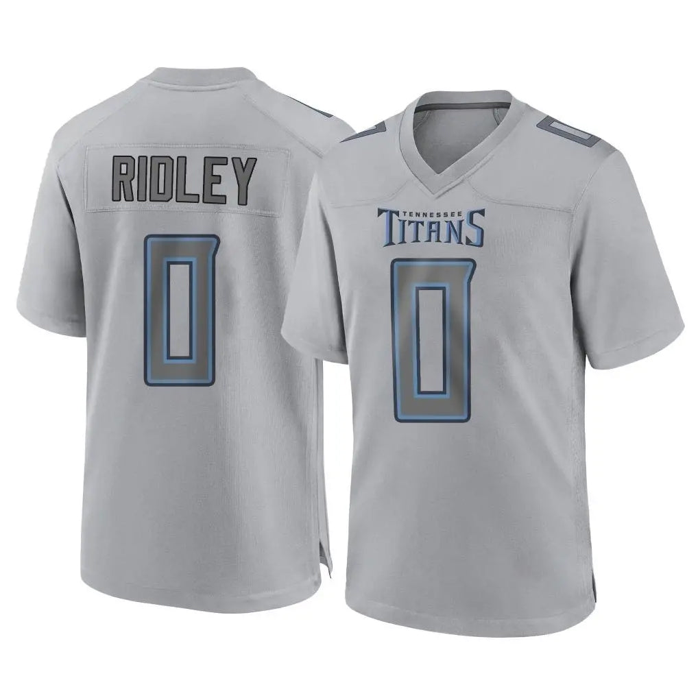 Boles T.Titans #0 Calvin Ridley Player Gray Atmosphere Fashion Home Game Stitched Jerseys