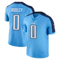 Boles T.Titans #0 Calvin Ridley Player Light Blue Limited Color Rush Home Game Stitched Jerseys