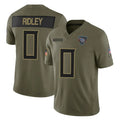Boles T.Titans #0 Calvin Ridley Player Olive Limited 2025 Salute to Service Home Game Stitched Jerseys