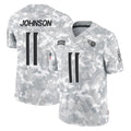 Boles T.Titans #11 Jermaine Johnson II Player Arctic Camo Limited Salute to Service Home Game Stitched Jerseys