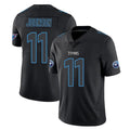 Boles T.Titans #11 Jermaine Johnson II Player Black Impact Limited Home Game Stitched Jerseys
