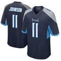 Boles T.Titans #11 Jermaine Johnson II Player Navy Home Game Stitched Jerseys