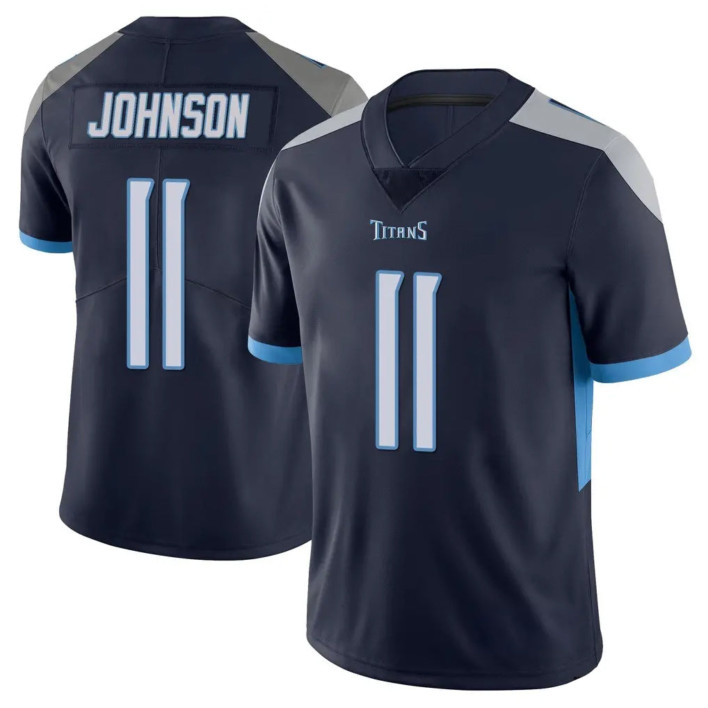 Boles T.Titans #11 Jermaine Johnson II Player Navy Limited Vapor Untouchable Home Game Stitched Jerseys