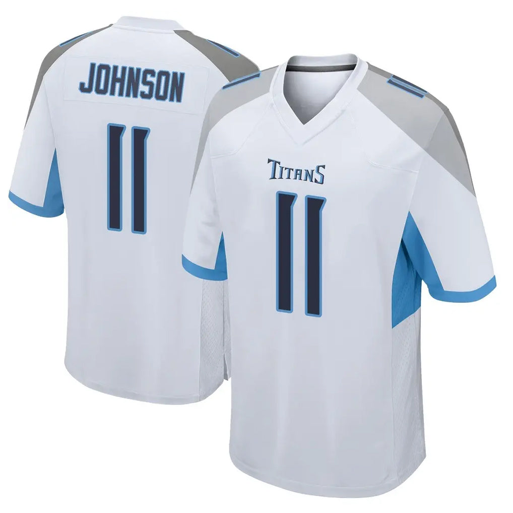 Boles T.Titans #11 Jermaine Johnson II Player White Home Game Stitched Jerseys