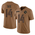 Boles T.Titans #14 Carnell Tate Player Brown Limited Salute to Service Home Game Stitched Jerseys