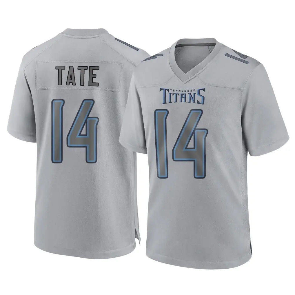 Boles T.Titans #14 Carnell Tate Player Gray Atmosphere Fashion Home Game Stitched Jerseys
