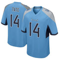 Boles T.Titans #14 Carnell Tate Player Light Blue Home Game Stitched Jerseys
