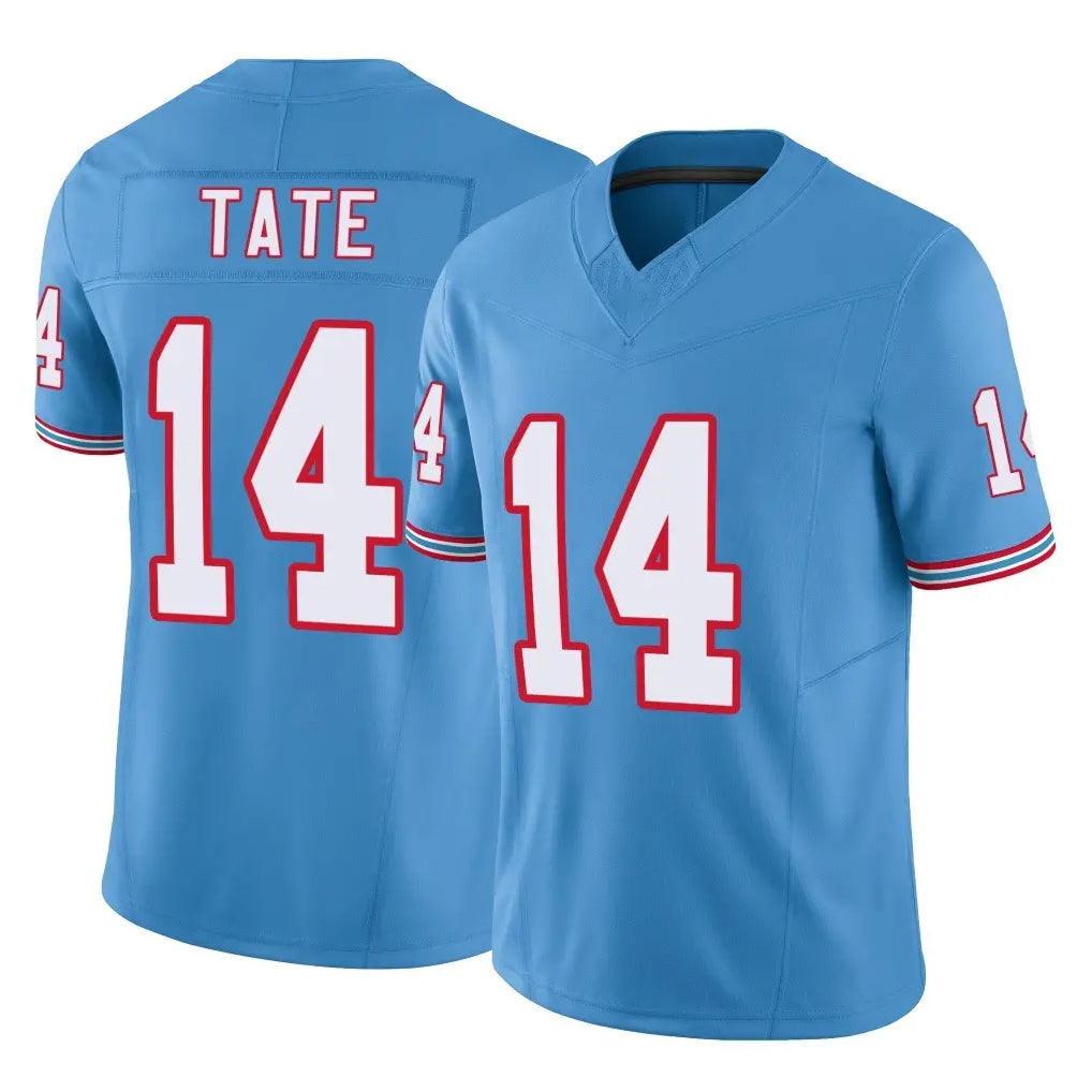 Boles T.Titans #14 Carnell Tate Player Light Blue Limited Vapor F.U.S.E. Home Game Stitched Jerseys
