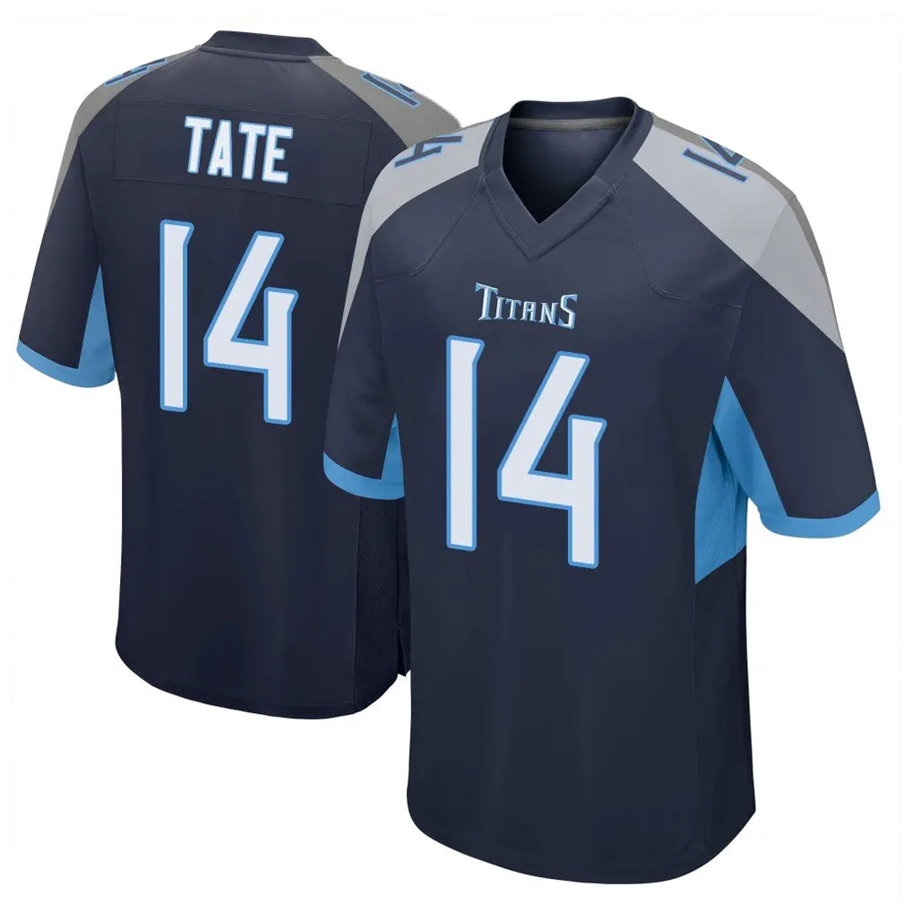 Boles T.Titans #14 Carnell Tate Player Navy Home Game Stitched Jerseys