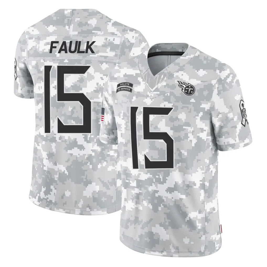 Boles T.Titans #15 Keldric Faulk Player Arctic Camo Limited Salute to Service Home Game Stitched Jerseys