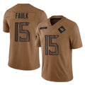 Boles T.Titans #15 Keldric Faulk Player Brown Limited Salute to Service Home Game Stitched Jerseys