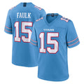 Boles T.Titans #15 Keldric Faulk Player Light Blue 2026 Game Home Stitched Jerseys