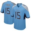 Boles T.Titans #15 Keldric Faulk Player Light Blue Home Game Stitched Jerseys