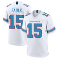 Boles T.Titans #15 Keldric Faulk Player White 2026 Game Home Stitched Jerseys