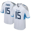 Boles T.Titans #15 Keldric Faulk Player White Home Game Stitched Jerseys