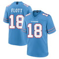 Boles T.Titans #18 Cor'Dale Flott Player Light Blue 2026 Game Home Stitched Jerseys