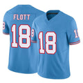 Boles T.Titans #18 Cor'Dale Flott Player Light Blue Limited Vapor F.U.S.E. Home Game Stitched Jerseys