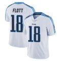 Boles T.Titans #18 Cor'Dale Flott Player White Limited Vapor Untouchable Home Game Stitched Jerseys