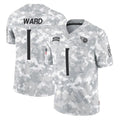 Boles T.Titans #1 Cam Ward Player Arctic Camo Limited Salute to Service Home Game Stitched Jerseys