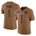 Boles T.Titans #1 Cam Ward Player Brown Limited Salute to Service Home Game Stitched Jerseys