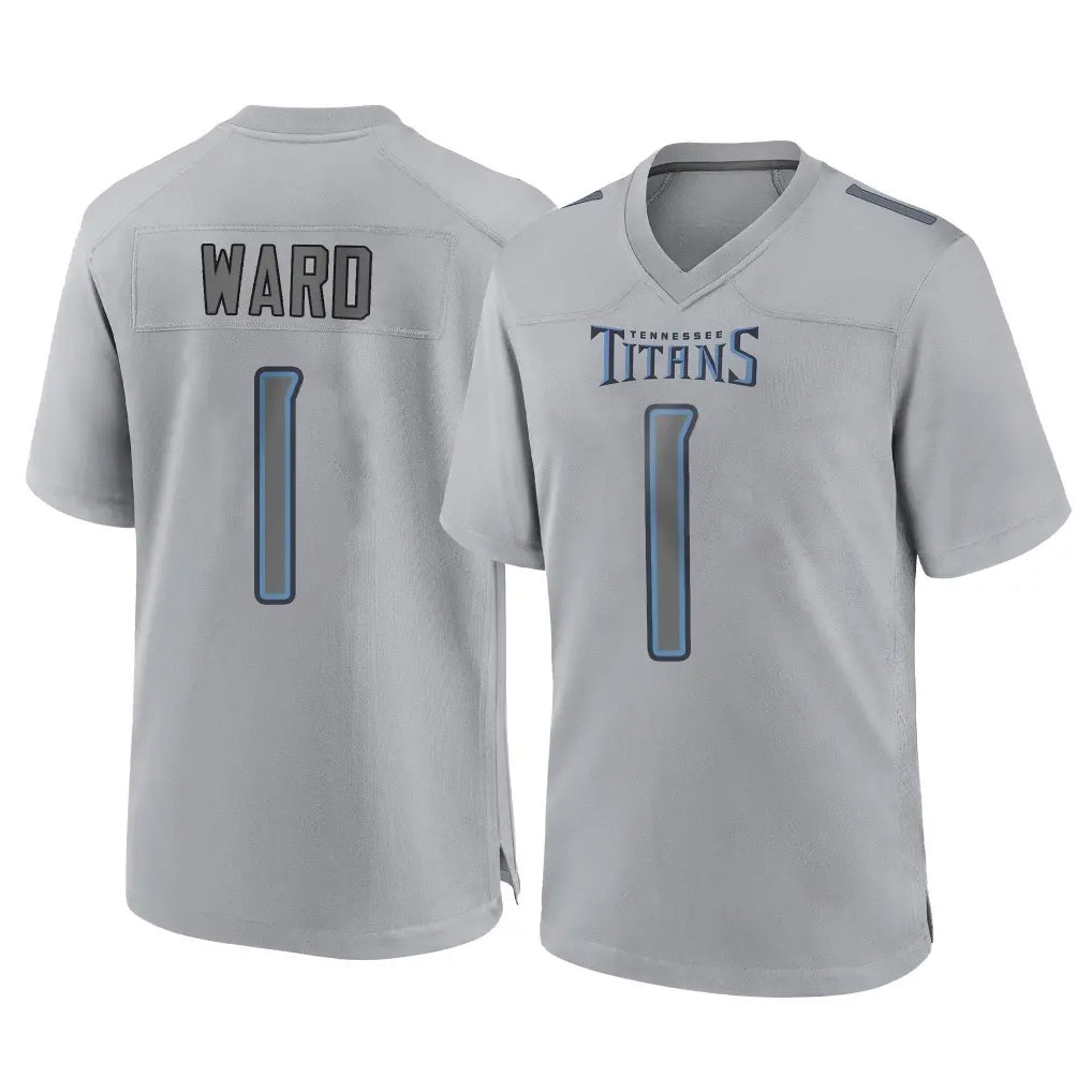 Boles T.Titans #1 Cam Ward Player Gray Atmosphere Fashion Home Game Stitched Jerseys